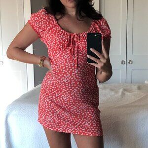 Skylar + Madison Red Floral Mini Dress